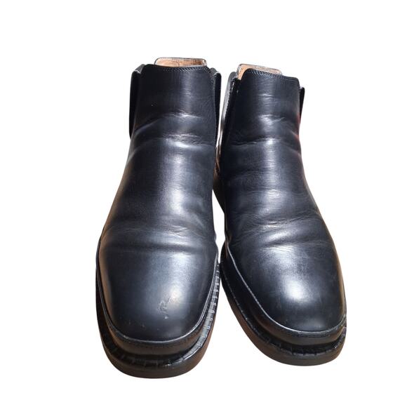 Michael Toschi CIS Mens size 10½ Black Leather Luxury Prep Casual Italy Boots - Picture 15 of 16